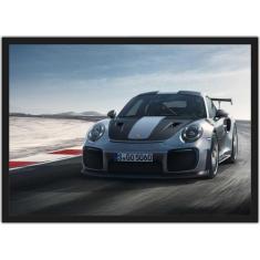 Quadro Decorativo Carro Porsche Quartos Salas Decoração Com Moldura - 