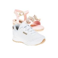 Tenis Menina e Sandália Infantil - KIT 2 PARES Tam 23 ao 34 - sapatinh