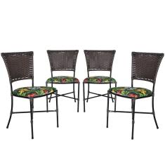 Jogo Cozinha Cadeiras Gramado Tabaco De Jantar