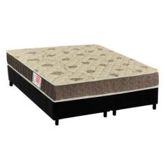 Cama Box Queen: Colchão Espuma D33 Orthoflex Comfortpedic Line + Base 