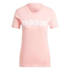 Camiseta Adidas Essentials Slim Logo Feminina-Feminino