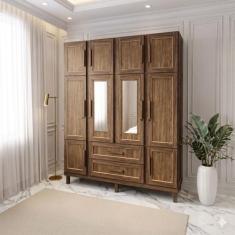 Guarda-Roupa Alagoas 10 Portas 2 Gavetas 5 Prateleiras com Espelho Imb