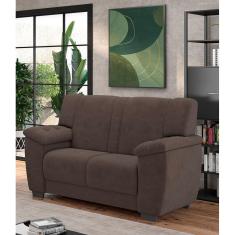 Sofá 2 Lugares Luizzi Roma II com 133cm de Largura e Revestimento em Veludo 