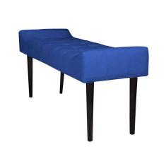 Recamier Roma Capitonê Em Suede - Azul - Cor: Azul