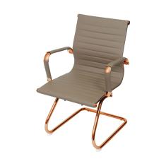 Cadeira De Escritório Eames Caramelo - Fixa | Red Gold