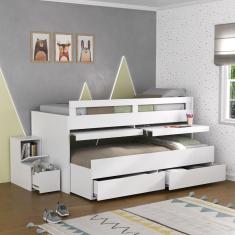 Beliche Baixo 2 Gavetas 2 Escrivaninhas 11911 Branco Foscarini Branco