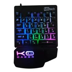 Teclado De Uma Mão Gamer Português Brasil Com Led - Mbtech, Gamer, usb