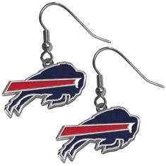 Brincos pendentes cromados Siskiyou NFL, Branco, One Size