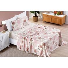 Jogo de Cama Solteiro 3 Peças Coleção Bouti - Feira do Bordado Online,