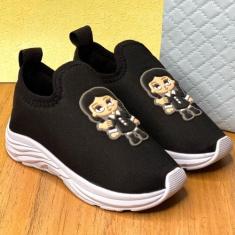 Tenis Meia Infantil Feminino Menina Personagens AntiDerrapante Confort