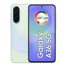 Celular Samsung Galaxy A36 5G 128GB, 6GB RAM, Câmera 50MP, IP67, Super AMOLED 6.7", Recursos AI, Verde