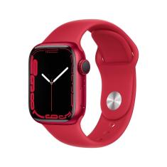 Apple Watch Series 7 GPS, 41mm caixa (PRODUCT)RED de alumínio Pulseira esportiva (PRODUCT)RED