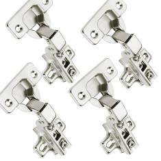 Dobradiça Caneco Pressão Curva Porta De Móveis 35Mm 4Pçs