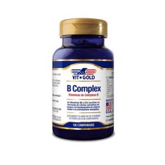 Suplemento Complexo B (Vitaminas do Complexo B) Vitgold 100 Comprimidos 