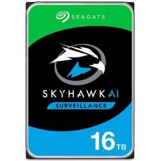 HD 16TB SATA 3 - 7200RPM - 256MB Cache - Seagate Skyhawk AI Surveillance - ST16000VE002