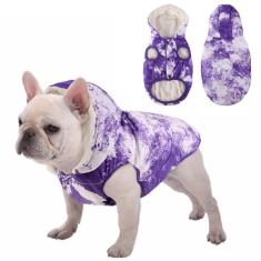 SAWMONG Moletom de lã, casaco impermeável à prova de vento para cães com forro de lã e algodão, jaqueta quente para clima frio, roupas para animais de estimação, colete para cães pequenos, médios e