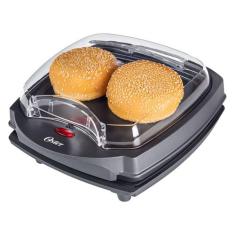 Grill Elétrico Burguer Oster 2 em 1 com Estufa 127V