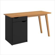 Escrivaninha/Mesa de Escritório Com 1 Gaveta 1 Armário com Porta - Pre