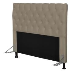 Cabeceira Cama Box Casal 160cm Cristal material sintético Areia - JS M