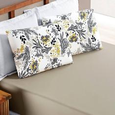 Jogo De Cama Malha King Quality 03 Peças Blossom