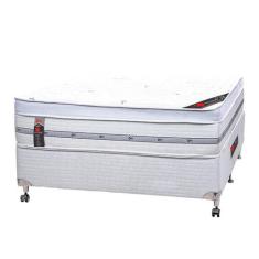 Cama Box + Colchão Castor Com Massageador Casal Niponpedic One Face Po