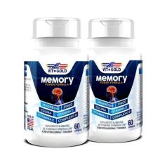 KIT 2 Potes, Memory Power Formula Vitgold 60 Cápsulas - VIT GOLD