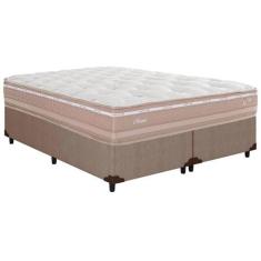 Cama Box King: Colchão Molas Herval Maxspring Nesser + Base CRC Couran