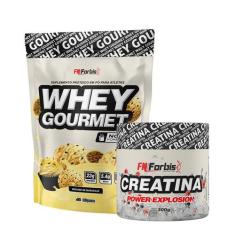 Kit Whey Protein Gourmet Refil 907g + Creatina Power Explosion 300g - 