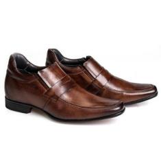 Sapato Social Couro Rafarillo Conforto Salto 7cm Masculino-Masculino