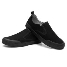 Tênis Slip On Masculino Calce Fácil Liso Básico Conforto-Masculino