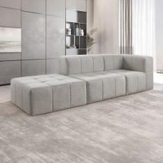Sofá Modular 3 Lugares Bouclé - Zurc Decor