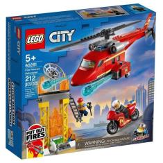 Lego City - Helicóptero De Resgate Dos Bombeiros - 60281