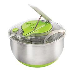 Centrífuga e Secadora de Saladas Moob Fresh Inox/Verde 5 Litros