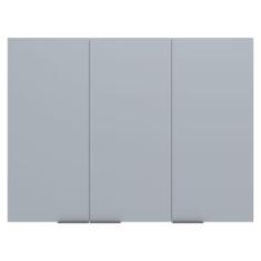 Armário Aéreo Bartira Cristal MDP 15mm com 3 Portas e 3 Prateleiras - 120cm de largura