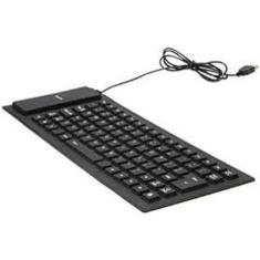 Teclado Flexivel Com Fio Para Pc - PS2
