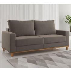 Sofá Living 3 Lugares 180cm Veludo Lívia - Viero