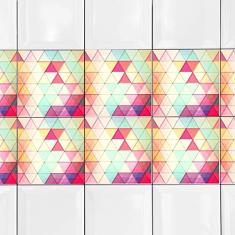 KIT Adesivos de Azulejos Ladrilhos Coloridos