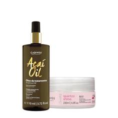 Kit Cadiveu Professional Essentials Quartzo Shine Máscara e Açaí Óleo 110 (2 produtos)