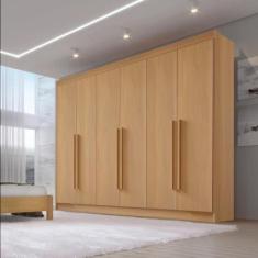 Guarda Roupa Casal 6 Portas 6 Gavetas e 1 Gaveta com Chave Dobradiça S