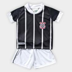 Conjunto Bebê Corinthians Sublimado Camiseta + Short - Torcida Baby