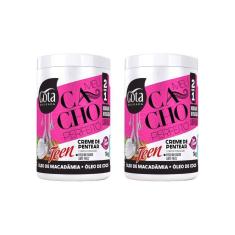 Creme Para Pentear Gota Dourada Oleo Macad/Coc 1Kg-Kit C/2Un