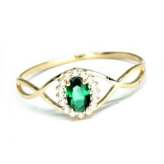 Anel de ouro 18k Pedras Zirconia - Elegancy Joias, 22