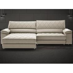 Sofá de Duplo Molejo com Carregador USB, Retrátil e Reclinável Valenci