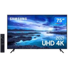 Smart Tv 75 Crystal 4K Samsung 75Au7700 Wi-Fi - Bluetooth Hdr Alexa Bu