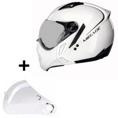 Capacete Masculino Feminino Peels Mirage Branco + Viseira