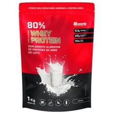 Whey Growth 80% Proteína Whey Protein 1Kg - Growth Supplements