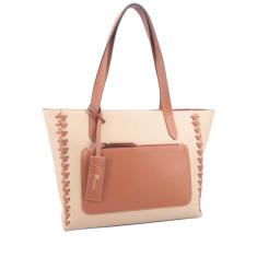 Bolsa de Couro Bicolor Shopper Teresa