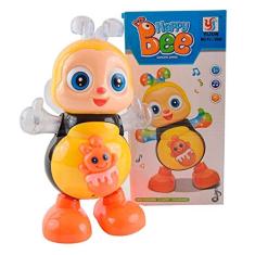 Abelha Dançante Brinquedo Musical Anda Dança Mexe Luz E Som