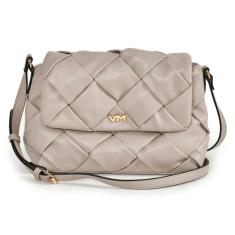 Bolsa Via Marte Tiracolo Maxi Trama Alça Ajustável B2-529