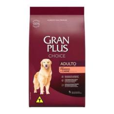Ração GranPlus Choice Cães Adultos Frango e Carne - Guabi, 15kg
